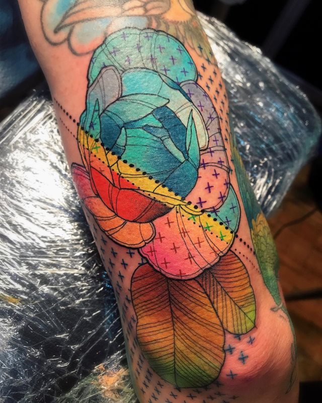 tattoo femenino flor 38