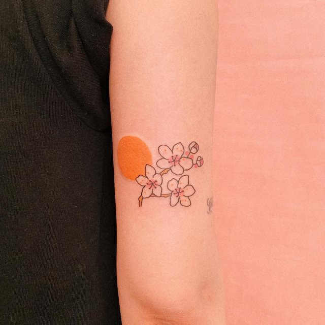 tattoo femenino flor para el brazo 26
