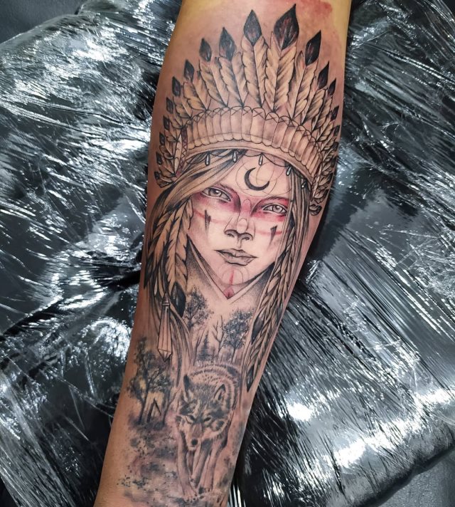 tattoo femenino indigenas 34