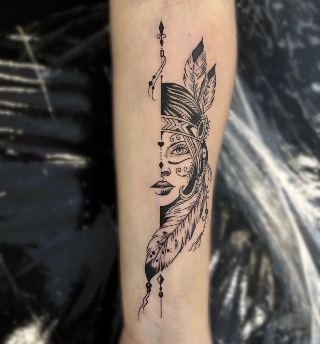 tattoo femenino indigenas 56