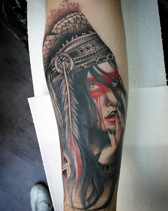 tattoo femenino indigenas 71