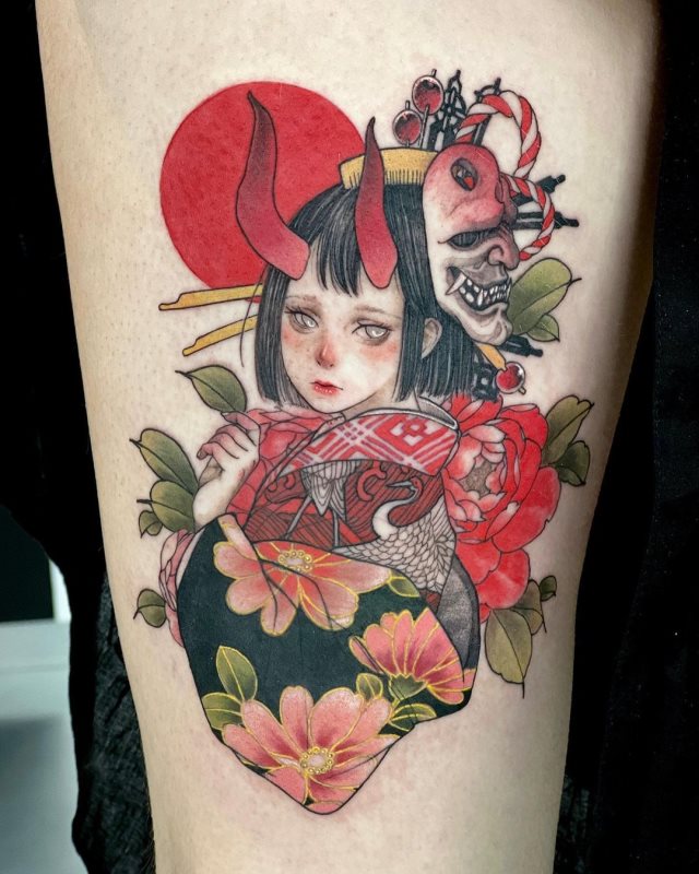 tattoo femenino japones 22