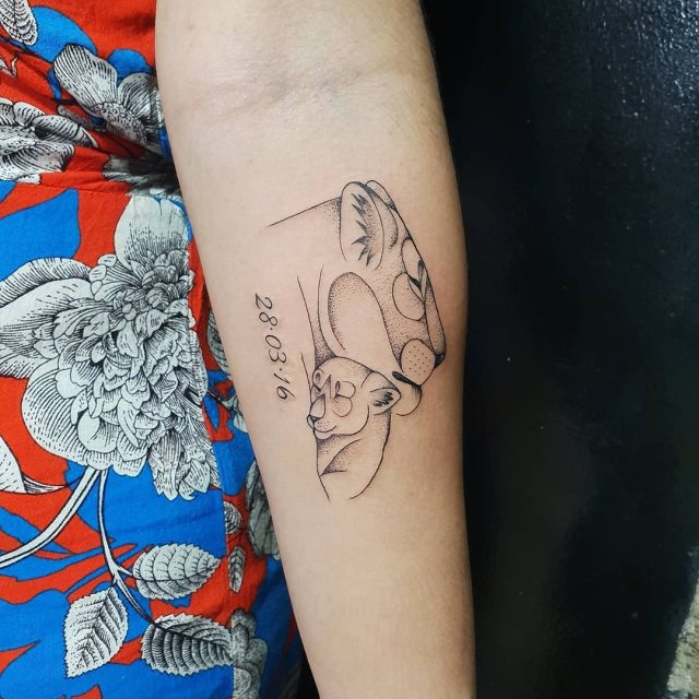 tattoo femenino leona 11