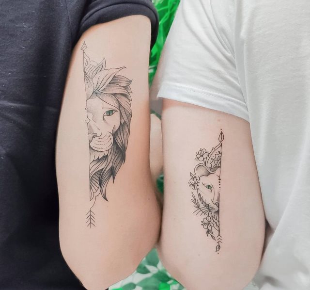 tattoo femenino leona 12