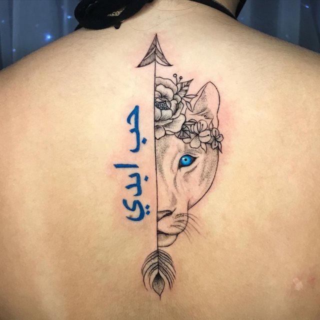tattoo femenino leona 70