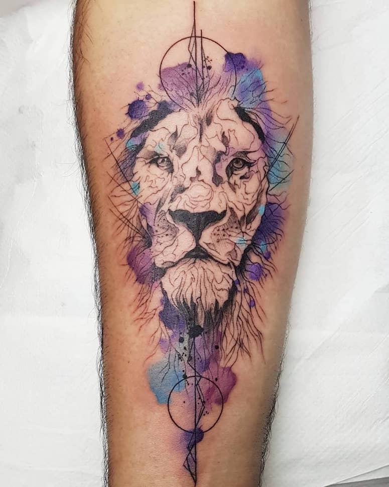 tattoo femenino leona 78