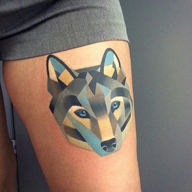 tattoo femenino lobo 12
