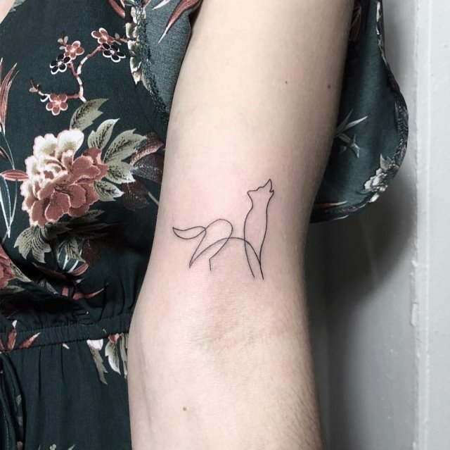 tattoo femenino lobo 20