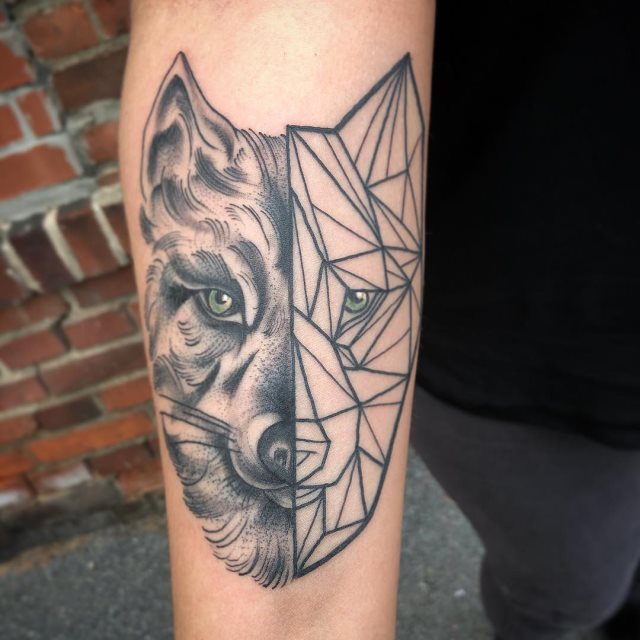 tattoo femenino lobo 25