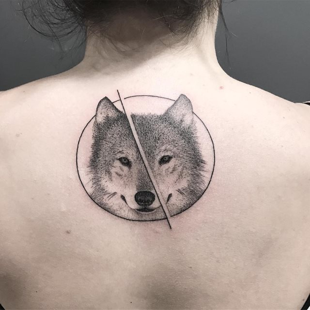 tattoo femenino lobo 27