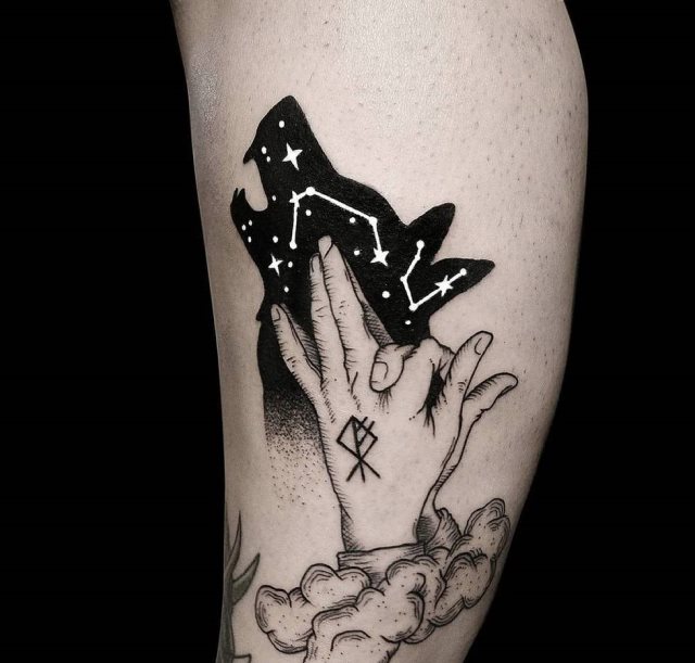 tattoo femenino lobo 57