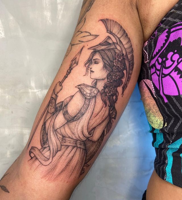 tattoo femenino mitologia griego 05