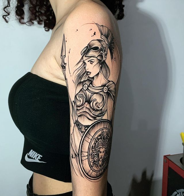 tattoo femenino mitologia griego 09