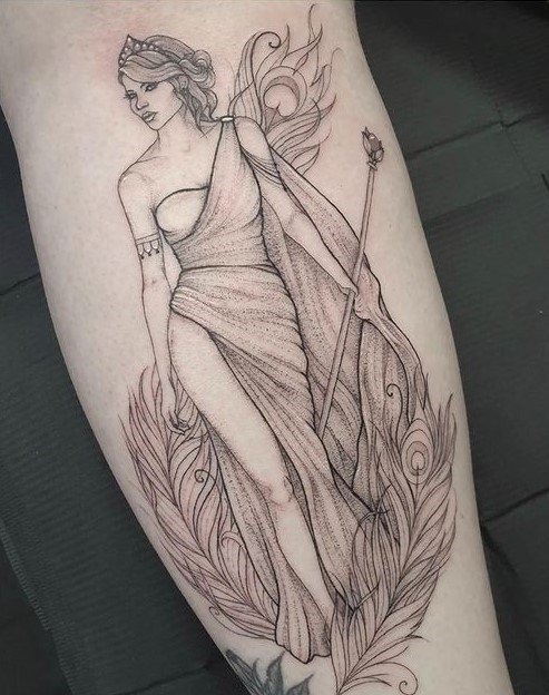 tattoo femenino mitologia griego 19