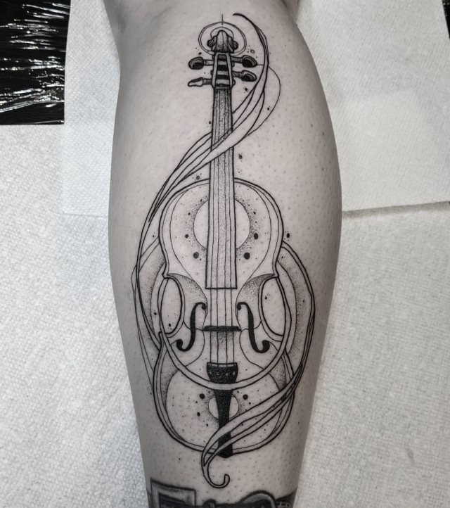 tattoo femenino musical 10