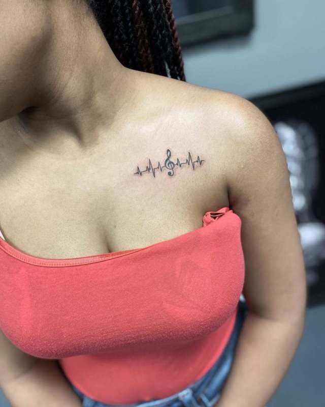 tattoo femenino musical 65