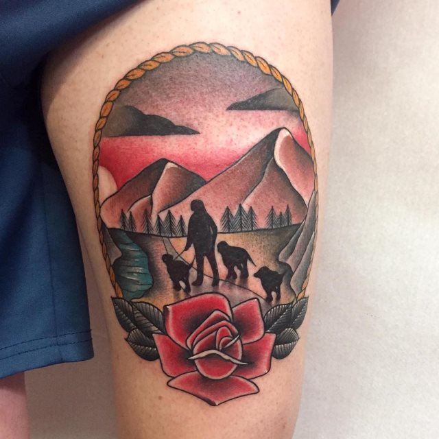 tattoo femenino old school 38