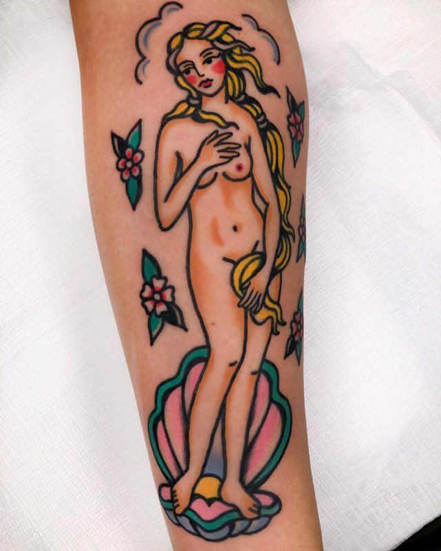 tattoo femenino old school 44