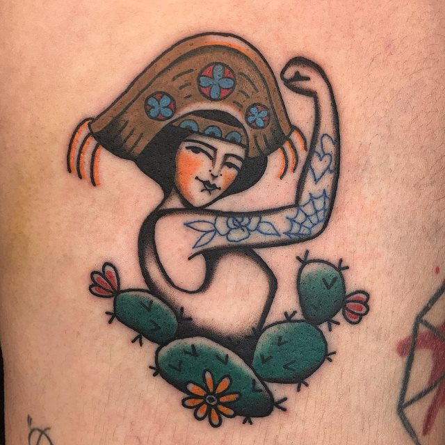 tattoo femenino old school 55