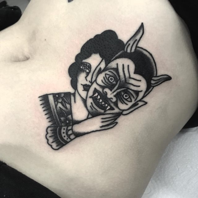 tattoo femenino old school 63