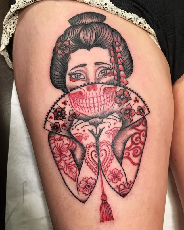 tattoo femenino oriental 04
