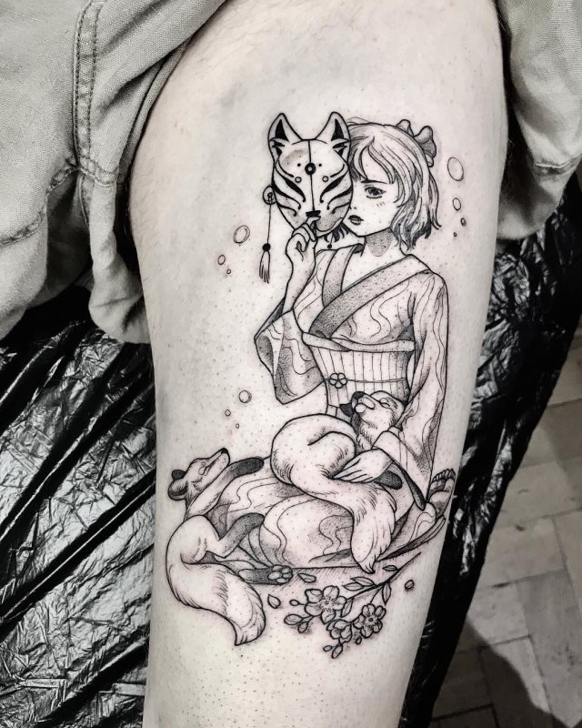 tattoo femenino oriental 12