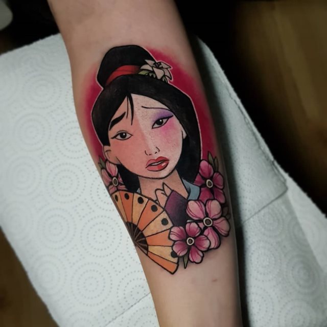tattoo femenino oriental 13