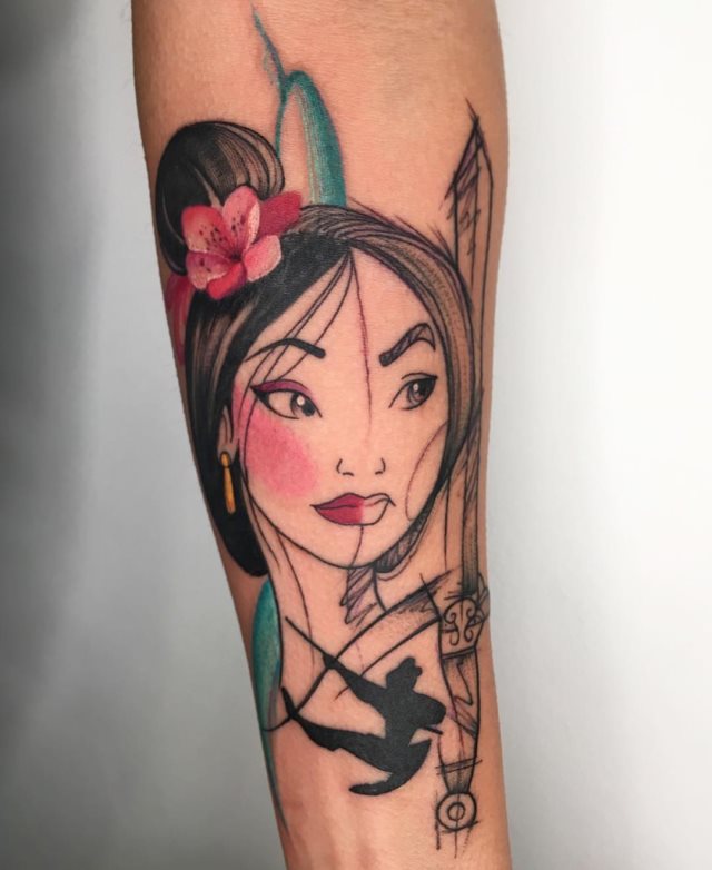 tattoo femenino oriental 21