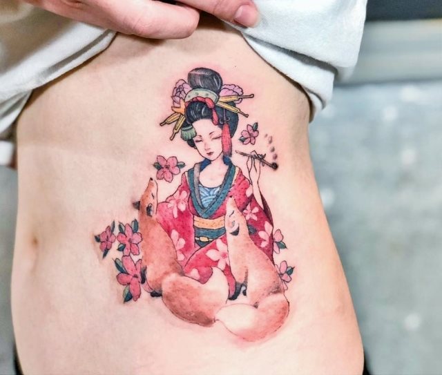tattoo femenino oriental 27