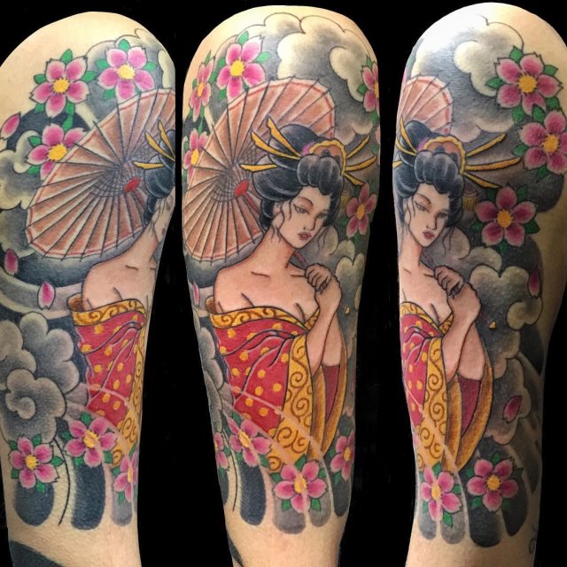 tattoo femenino oriental 40