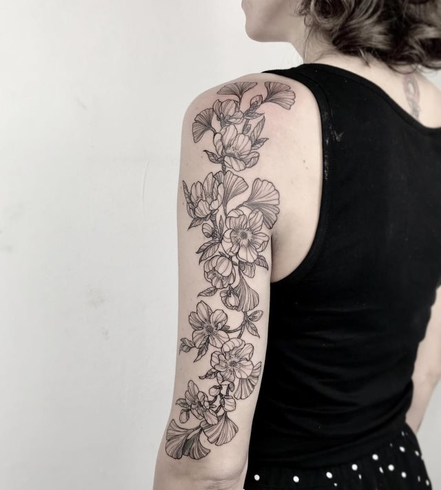 tattoo femenino oriental 54