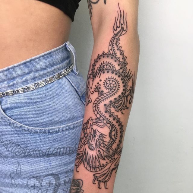 tattoo femenino oriental 55