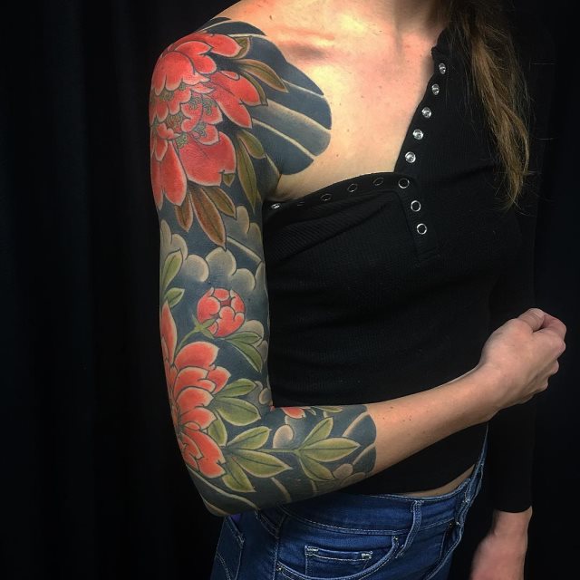 tattoo femenino oriental 68