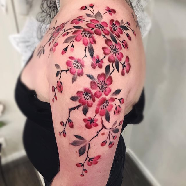 tattoo femenino oriental 76