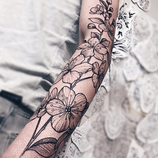 tattoo femenino oriental 79