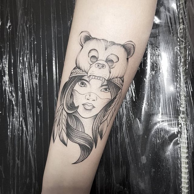 tattoo femenino oso 02