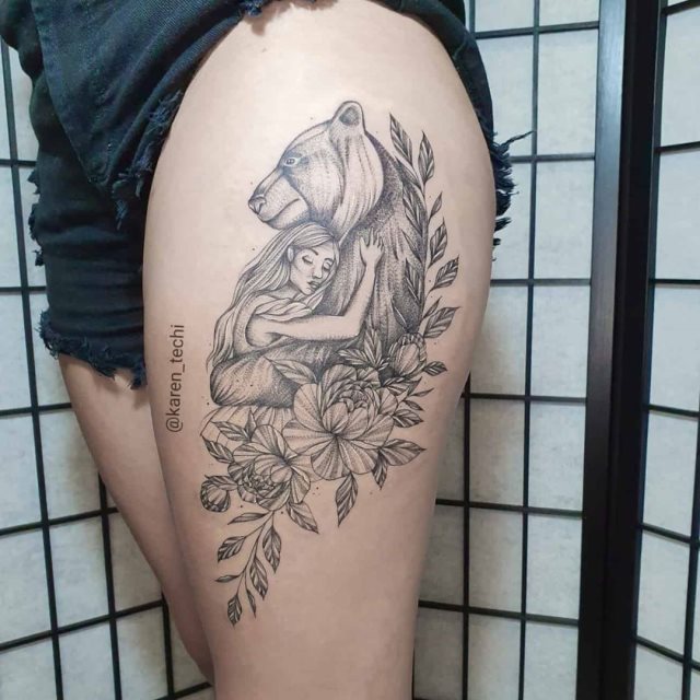 tattoo femenino oso 05