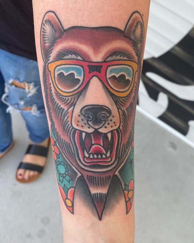 tattoo femenino oso 20