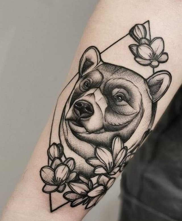 tattoo femenino oso 21