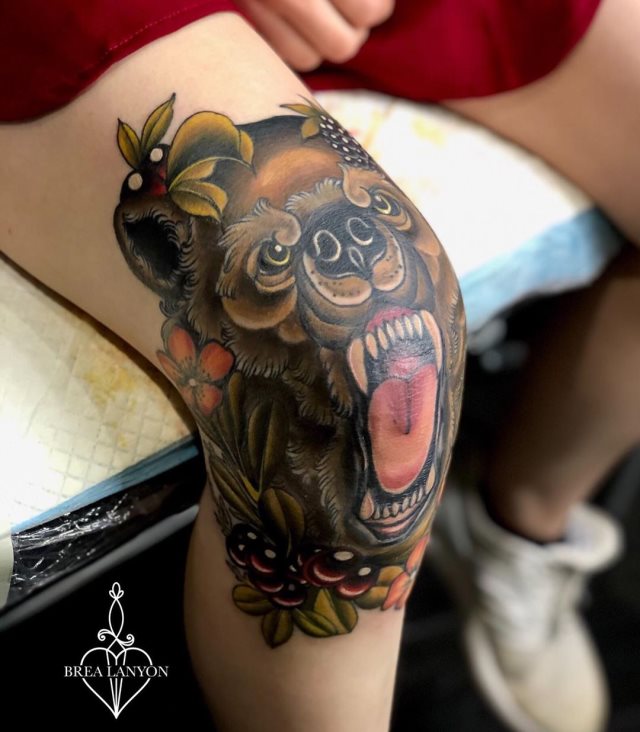 tattoo femenino oso 23