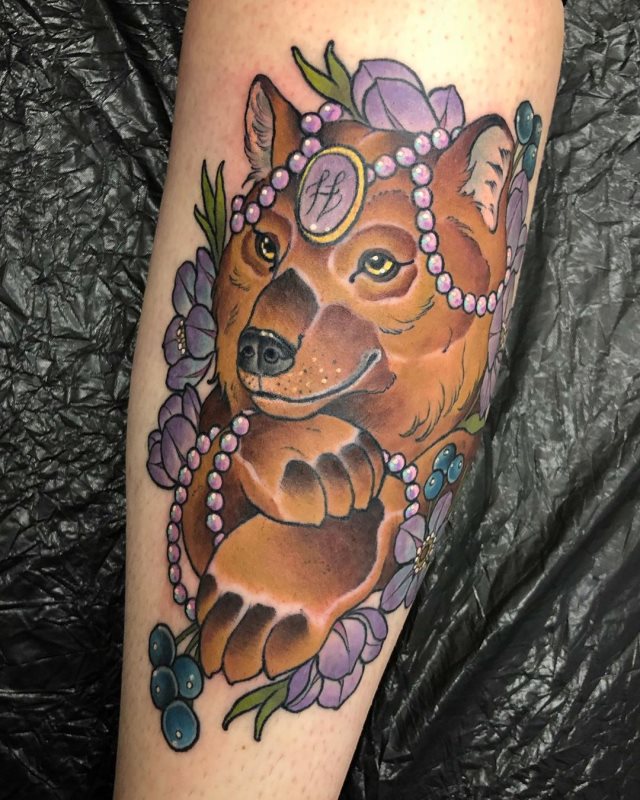 tattoo femenino oso 27