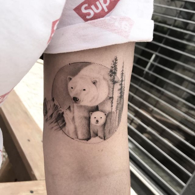 tattoo femenino oso 36