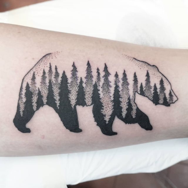 tattoo femenino oso 47