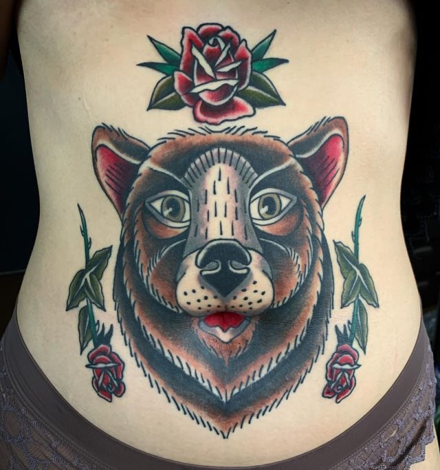 tattoo femenino oso 48