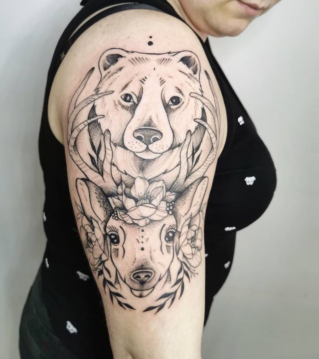 tattoo femenino oso 50