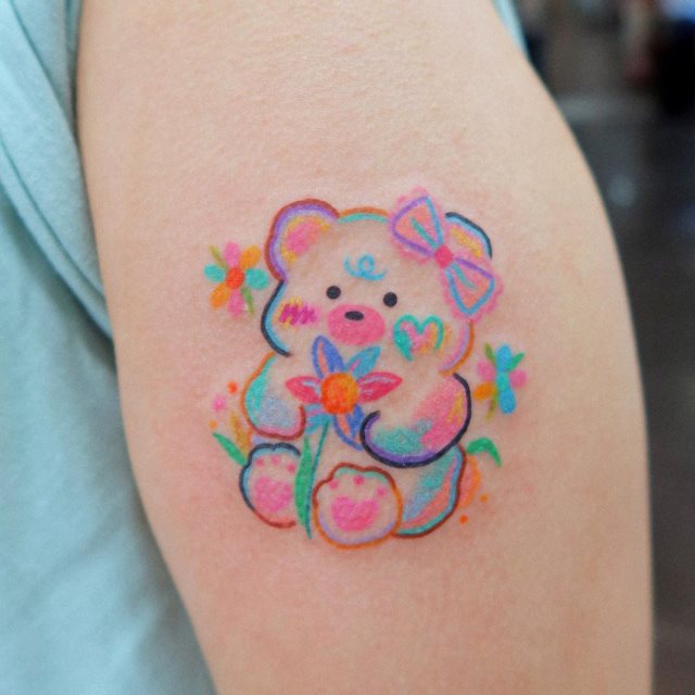 tattoo femenino oso 51
