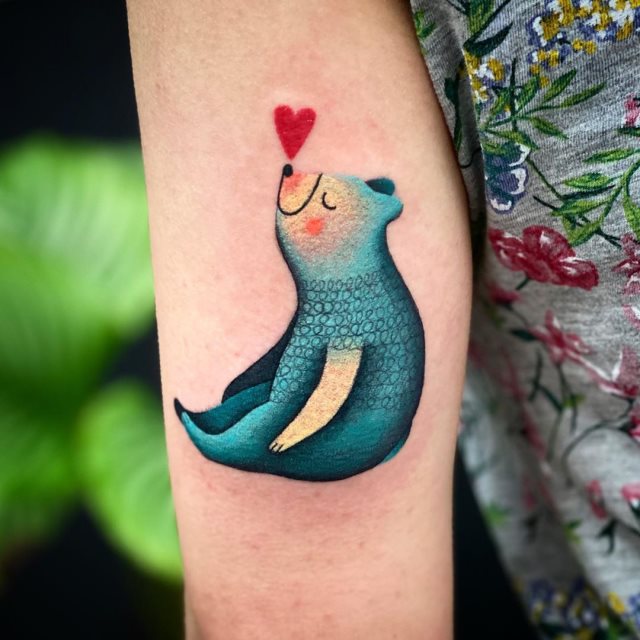 tattoo femenino oso 60
