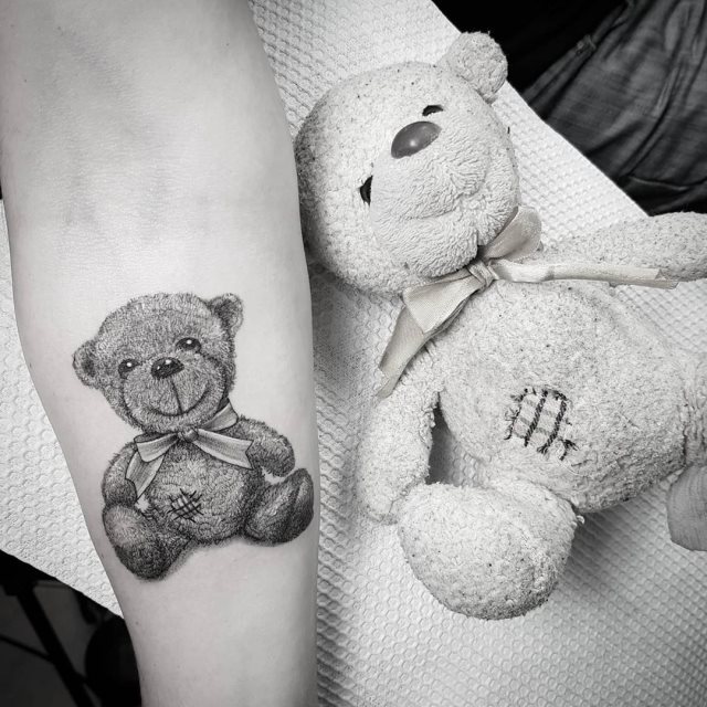 tattoo femenino oso 61