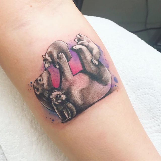 tattoo femenino oso 66