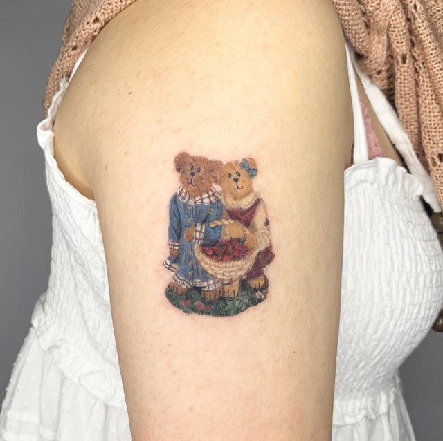 tattoo femenino oso 68